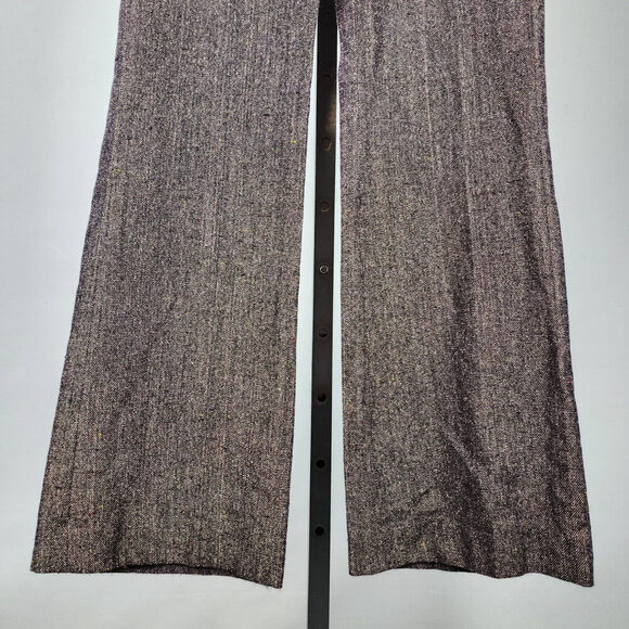 Vintage R Collection Purple Metallic Wide Leg Dress Pants Size 4 - Picture 5 of 9
